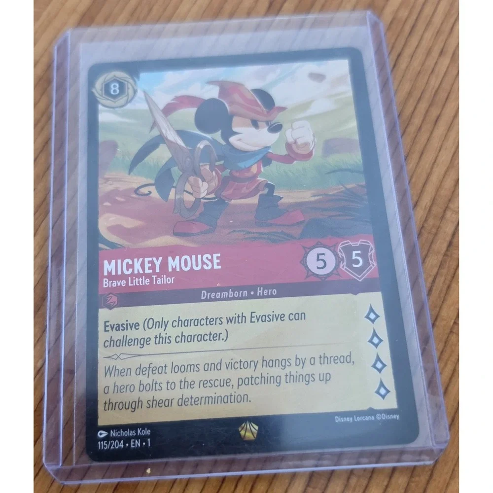 LORCANA MICKEY MOUSE BRAVE LITTLE TAILOR | LEGENDARY FOIL | THE FIRST CHAPTER